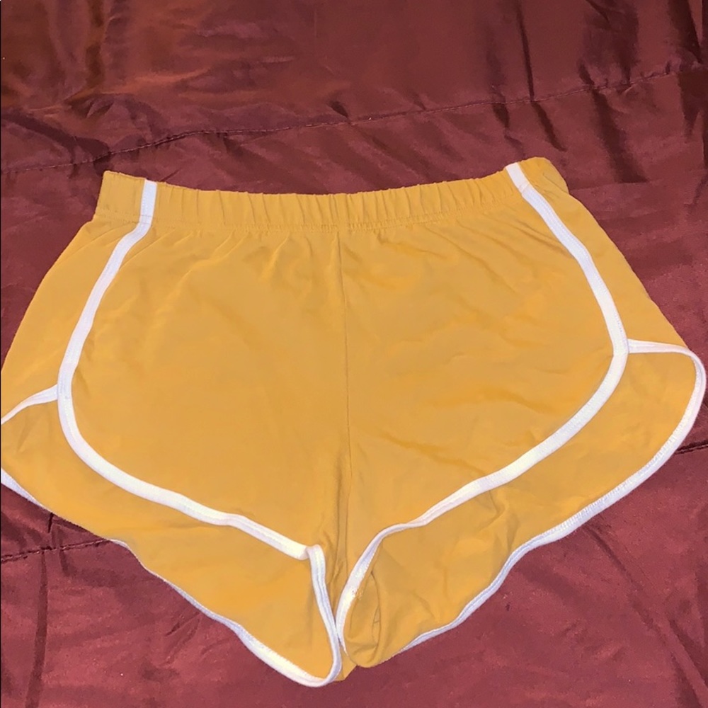 yellow shorts